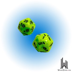 VORTEX COUNT UP & DOWN D20 BRIGHT GREEN/BLACK